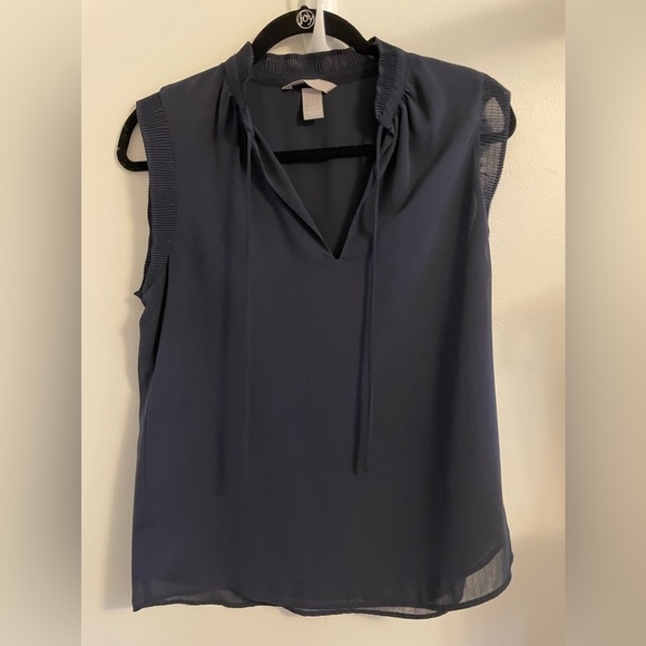 H&M Navy Blouse - Picture 1 of 3